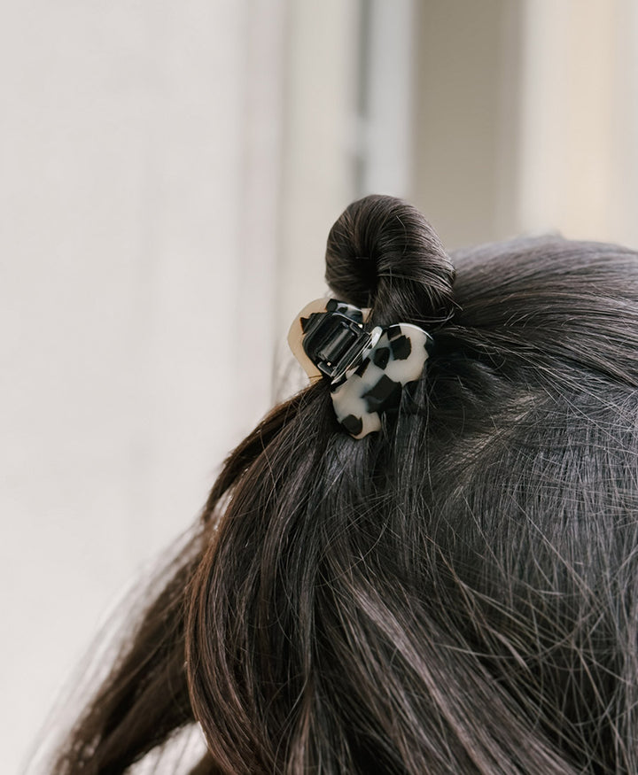 Haarklammer CHIARA (S) aus Acetat - Helles Tortoise