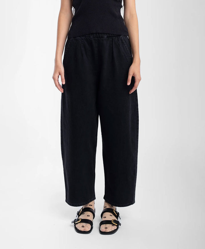 Denimhose - Faded Black Barrel Pant
