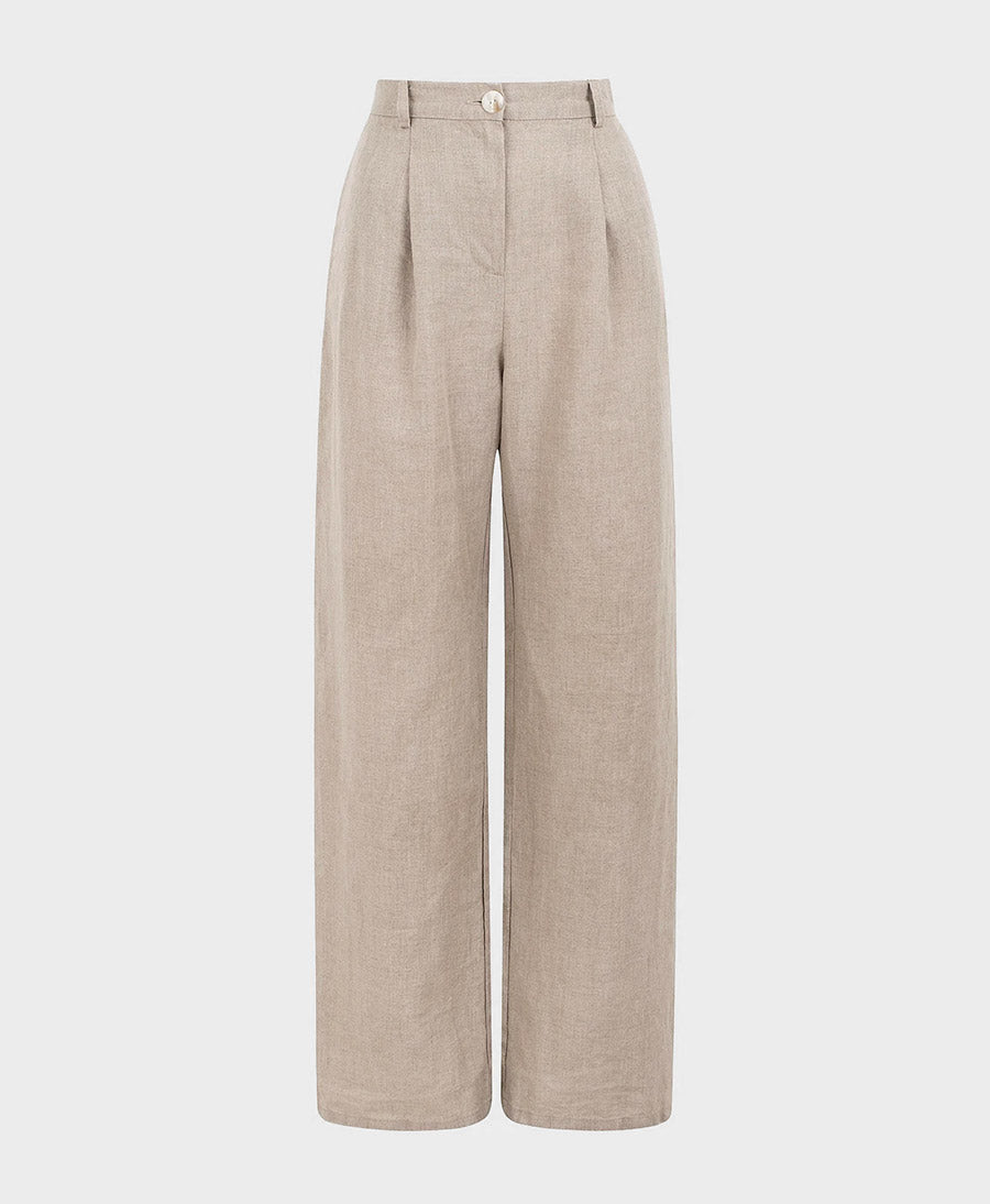 Hose Mara aus Leinen - Natur