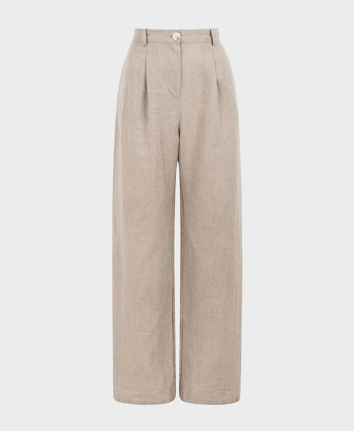 Hose Mara aus Leinen - Natur