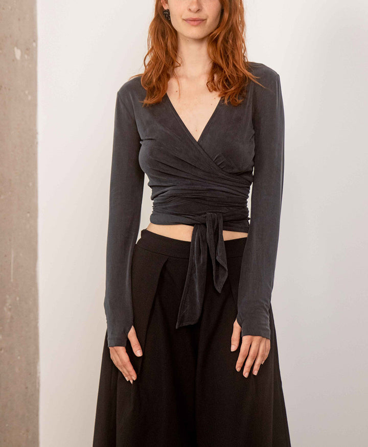 Culottes aus Bio-Baumwolle - Schwarz