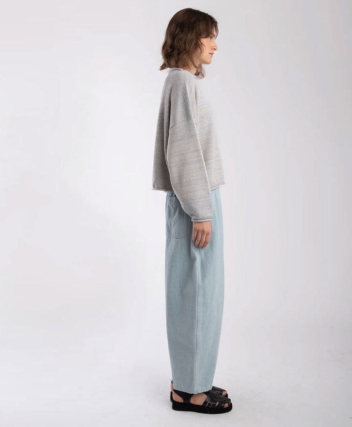 Strickpullover Heather Grey Rolled Sweater - Mehrfarbig