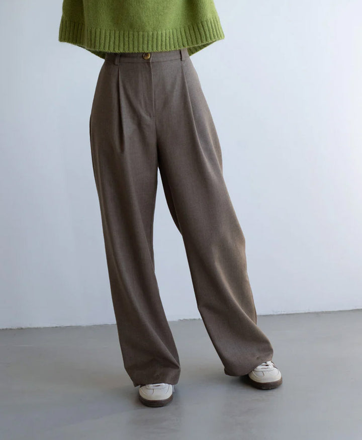Hose Mara aus Wolle - Braun