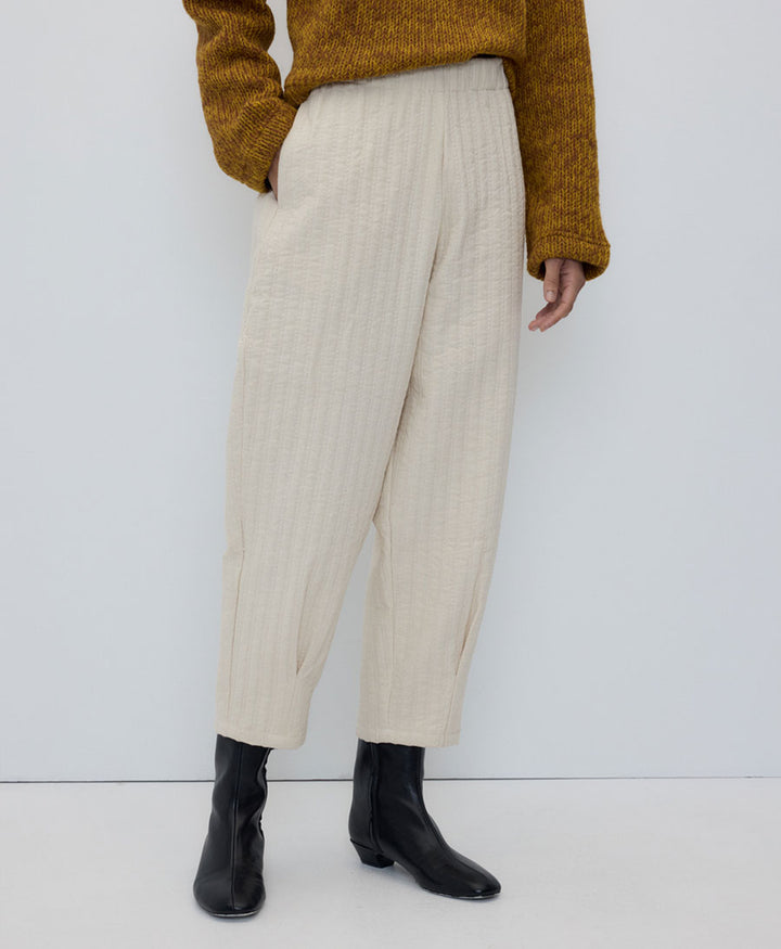 Stoffhose SOLE - Beige (texturiert)