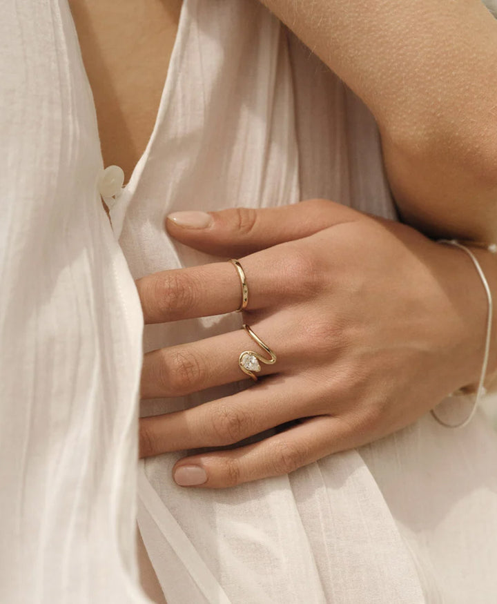 Fingerring vergoldet - Brume