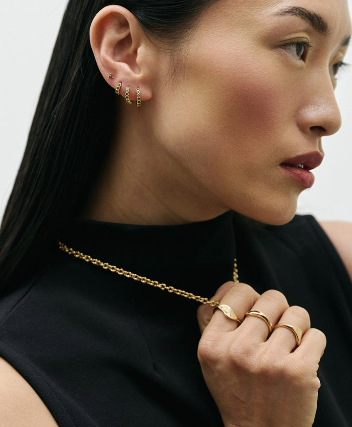 Fingerring vergoldet - Eloquent