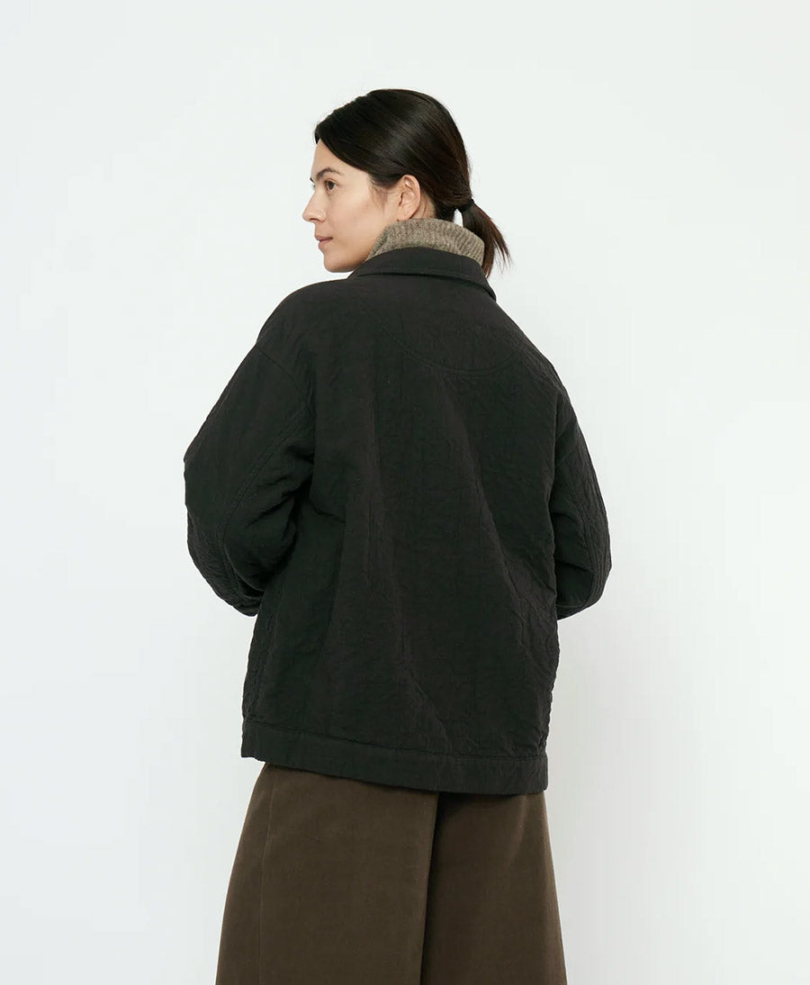 Hemdjacke Signature Panel Pockets Shirt Jacket - Schwarz (texturiert)