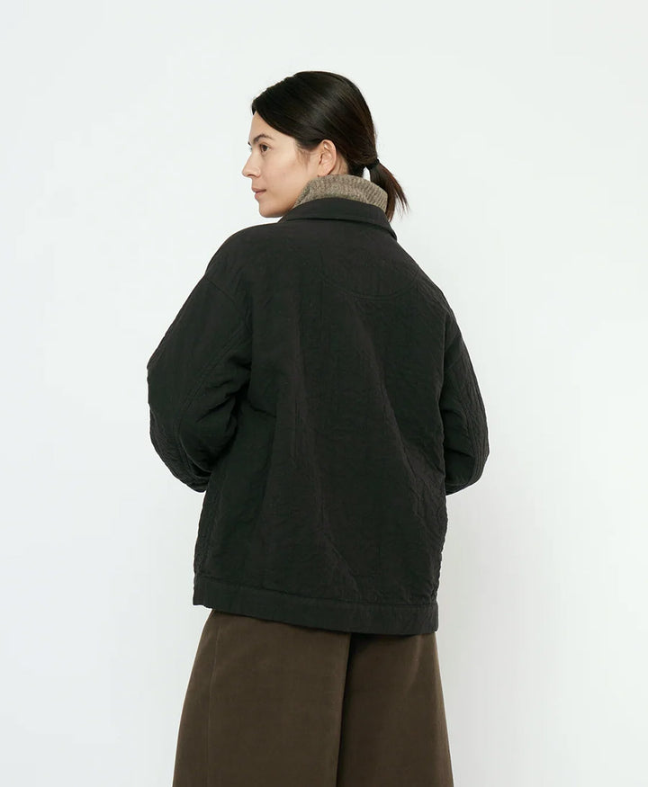 Hemdjacke Signature Panel Pockets Shirt Jacket - Schwarz (texturiert)