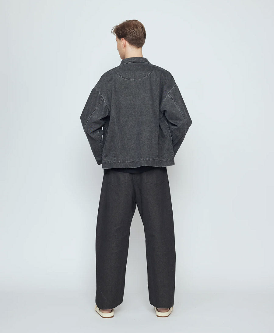 Hemdjacke Signature Panel Pockets Shirt Jacket - Washed Black