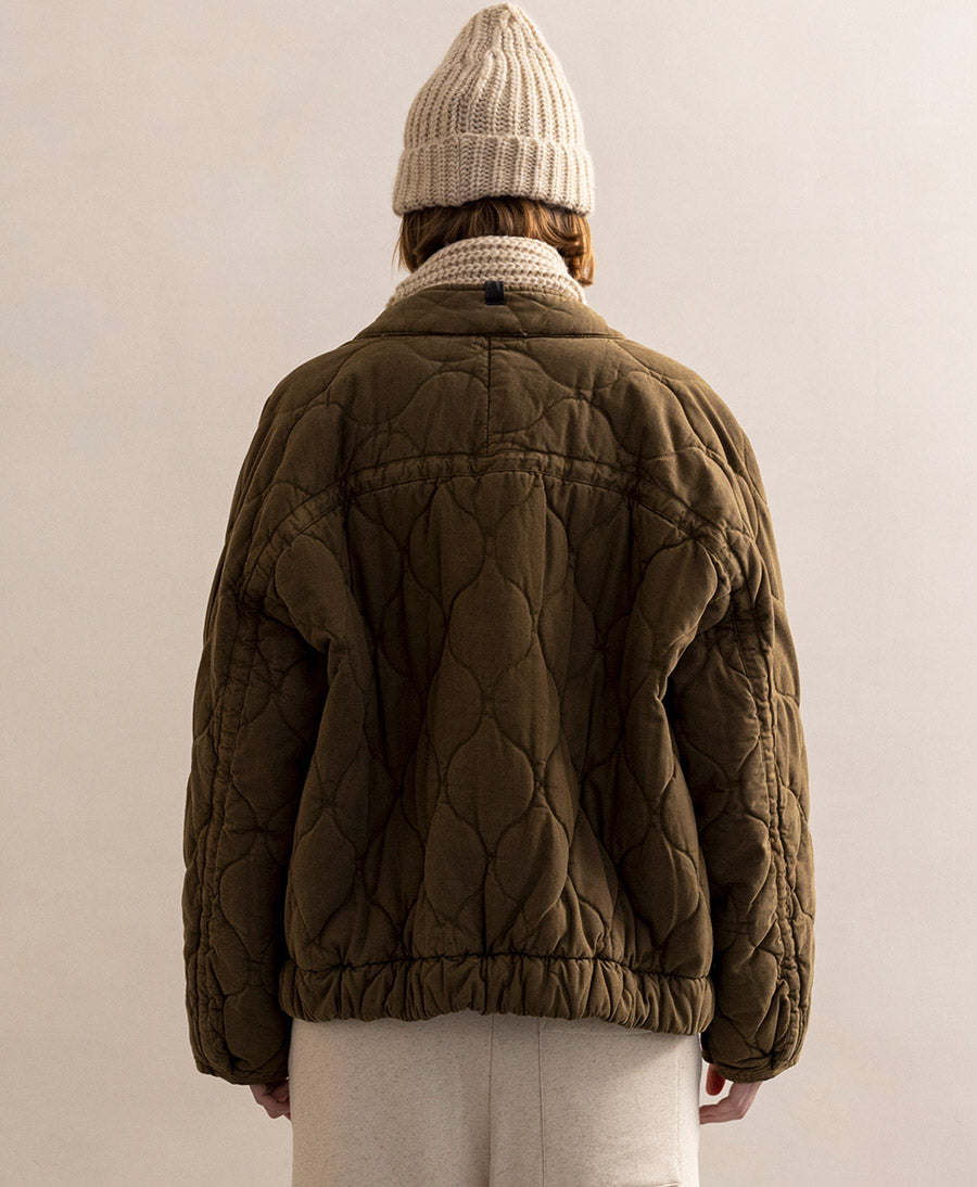 Steppjacke Quilted Jacket - Dark Moss