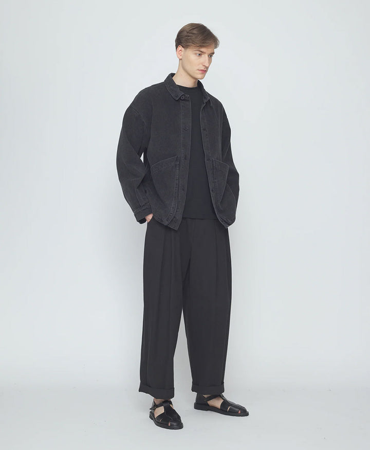 Hemdjacke Signature Panel Pockets Shirt Jacket - Washed Black