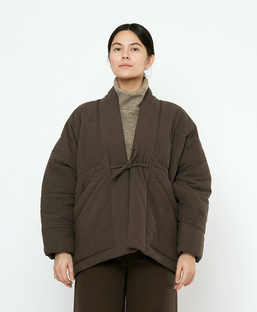 Gesteppte Jacke Signature Sumo Puffer - Textured Edition - Braun