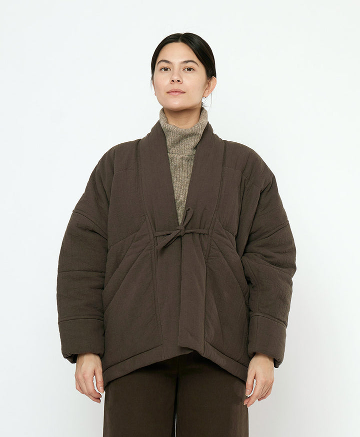 Gesteppte Jacke Signature Sumo Puffer - Textured Edition - Braun