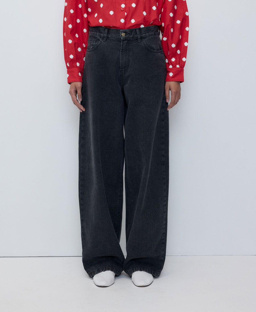Jeans / Hose aus Denim - BERENICE - Schwarz