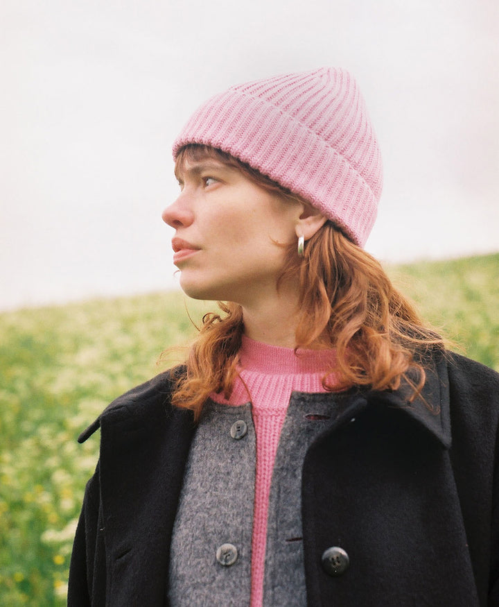 Strickmütze KARLA Beanie - Pink