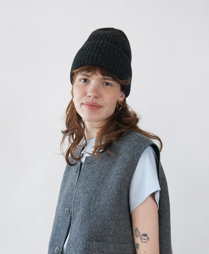 Strickmütze KARLA Beanie - Anthrazit