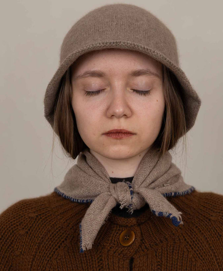 Mini Kaschmirfoulard Noma - Beige