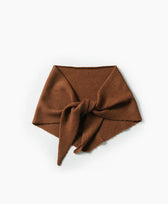 Triangel-Strickschal Bandana Kaschmir Elenomad in Caramel
