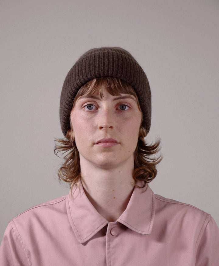 Mütze aus Kaschmir - Dunkelbraun