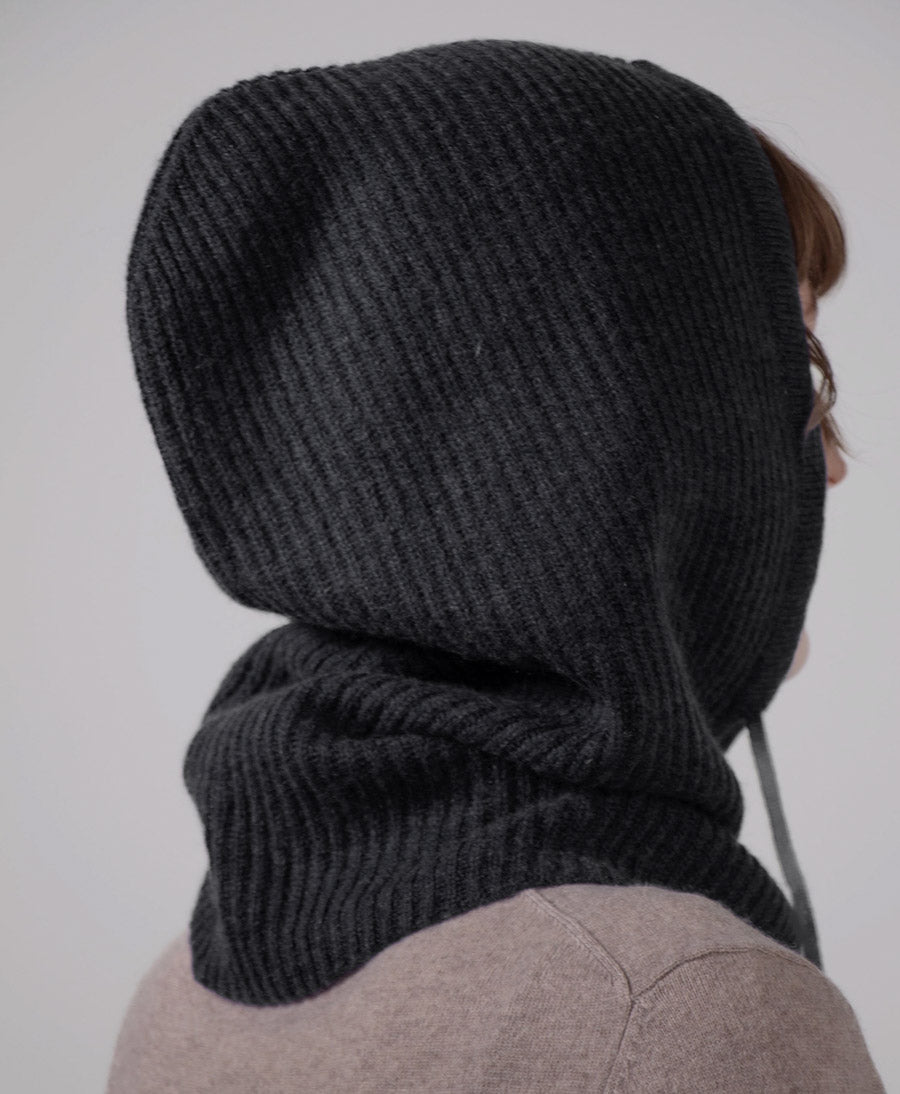 Balaclava / Sturmhaube aus Kaschmir - Anthrazit