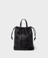 Ledertasche Knot Bag Park in Schwarz
