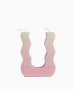 Kerze Gradient Wiggle Esh Candle  in Rosa