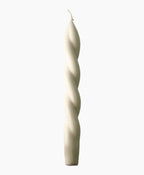 Spiralförmige Kerze Allumee in Creme