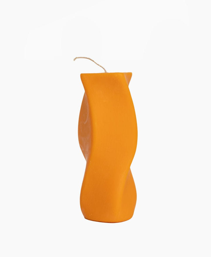 Kerze Swirl Pillar - Orange - Esh Candle - clomes