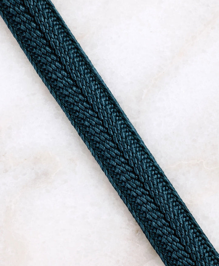 Schlüsselband goldigem Karabiner - Petrol