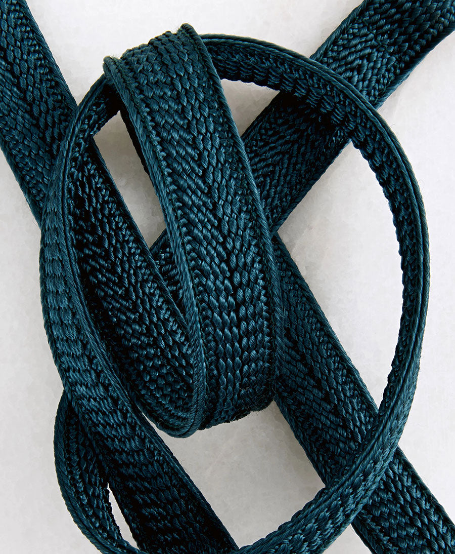 Schlüsselband goldigem Karabiner - Petrol