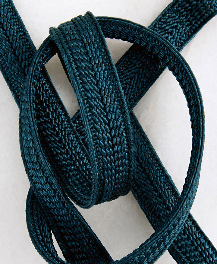 Schlüsselband goldigem Karabiner - Petrol