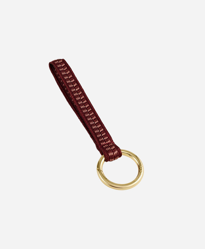 Kurzes Schlüsselband Loop mit goldigem Karabiner - Berry Love