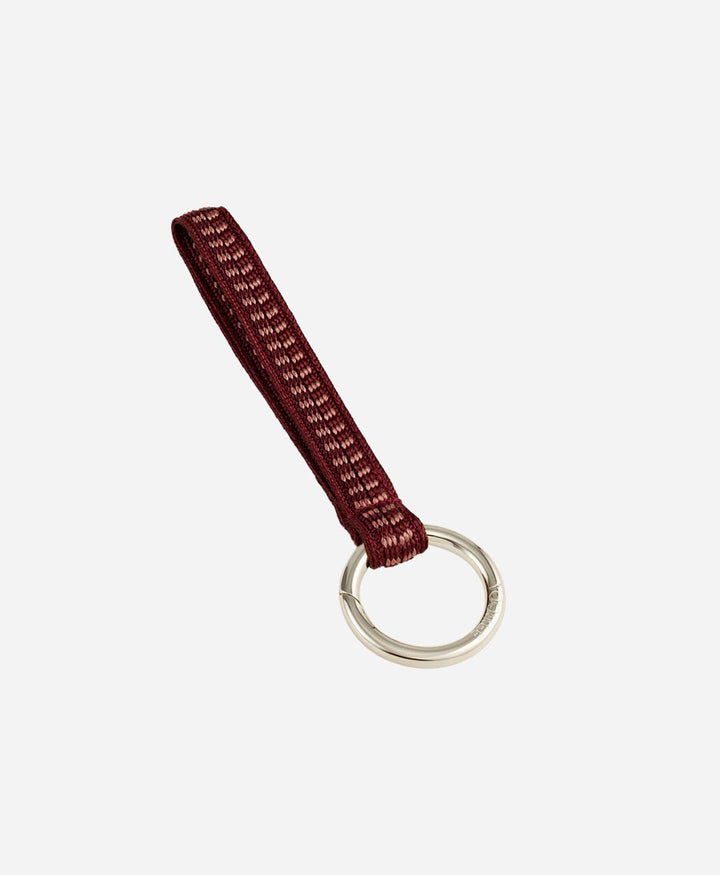 Kurzes Schlüsselband Loop mit silbrigem Karabiner - Berry Love