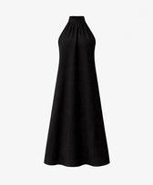 Kleid Maxi Dress Bio-Baumwolle Pura in Schwarz