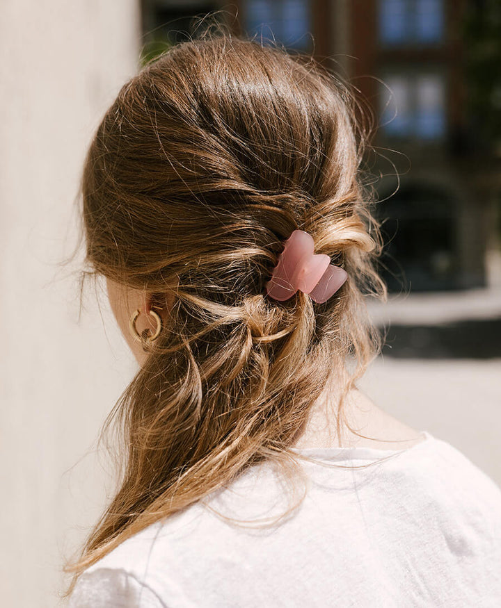 Kleine Haarklammer AGNÈS SMALL aus Acetat - Zuckerwatte - Clomes - clomes