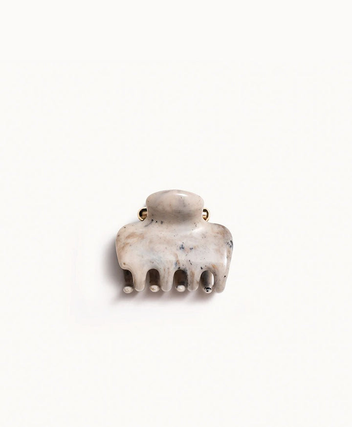 Kleine Haarklammer - GREY MARBLE CLAW CLIP - UNDO - clomes