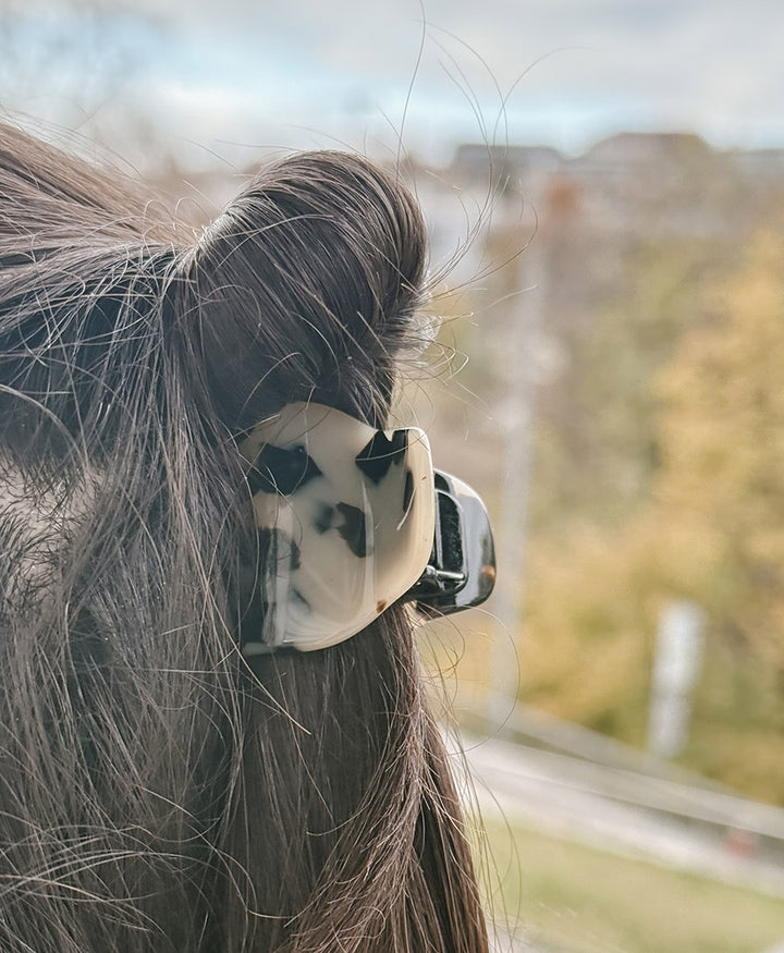 Haarklammer CHIARA (S) aus Acetat - Helles Tortoise