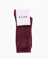 Socken Seide & Wolle Klue in Burgunderrot