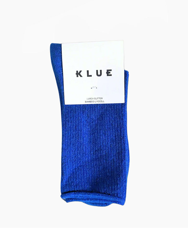 Glitzer Socken Lyocell - Königsblau
