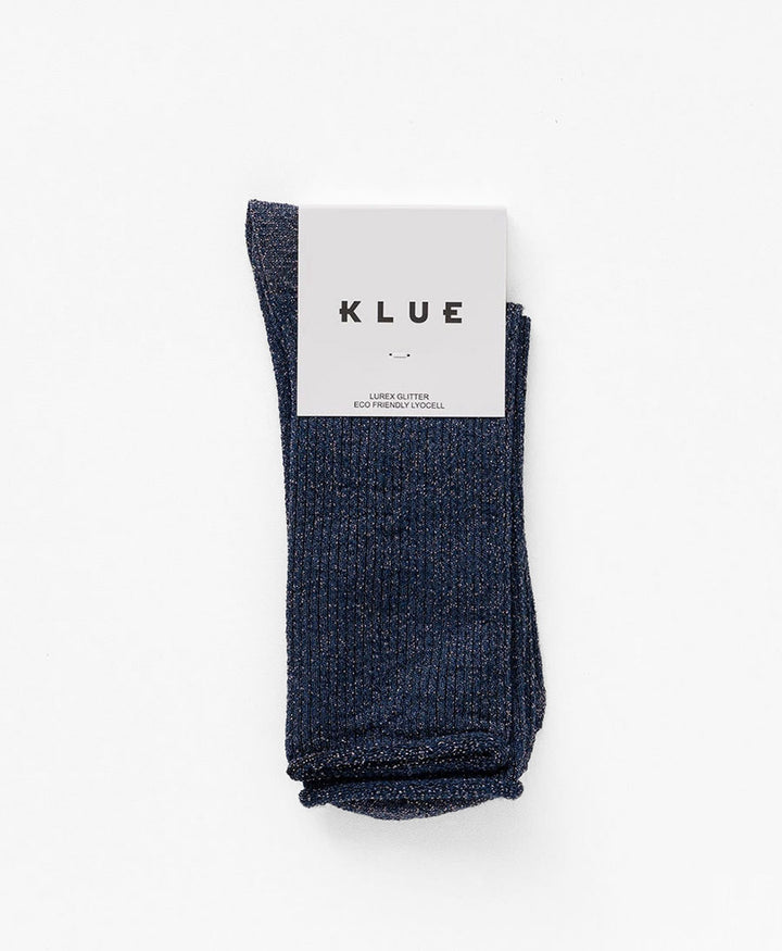 Glitzer Socken Lyocell - Dunkelblau
