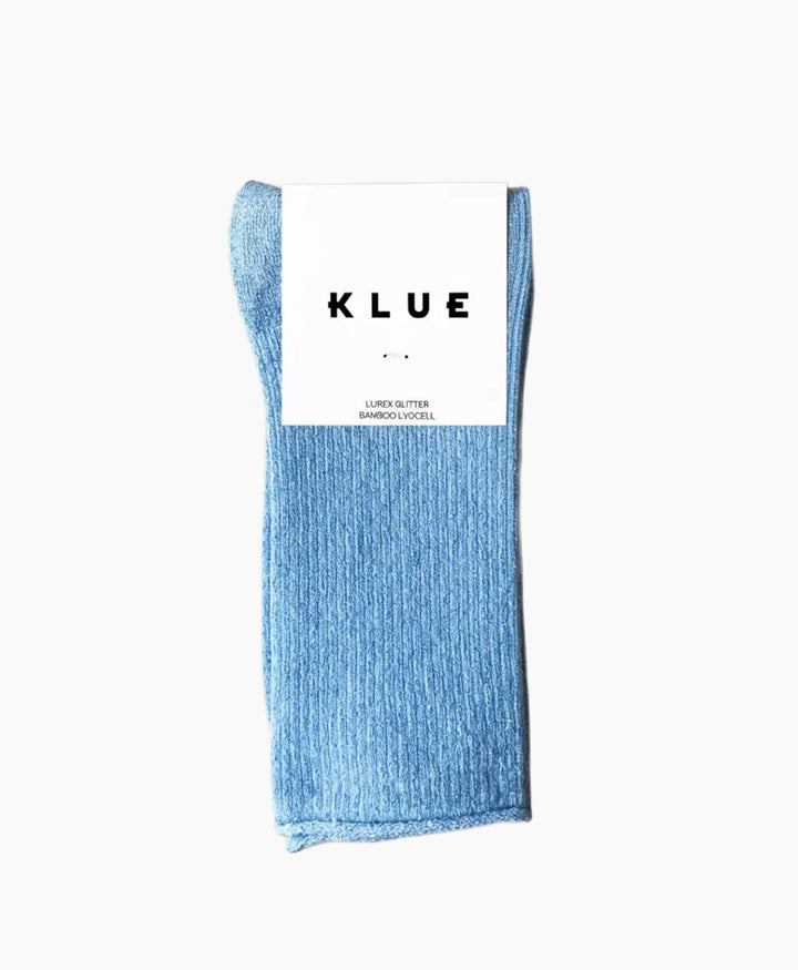 Glitzer Socken Lyocell - Himmelblau
