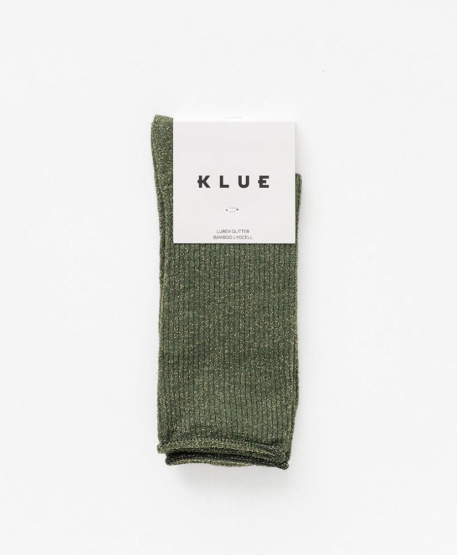 Glitzer Socken Lyocell - Khaki