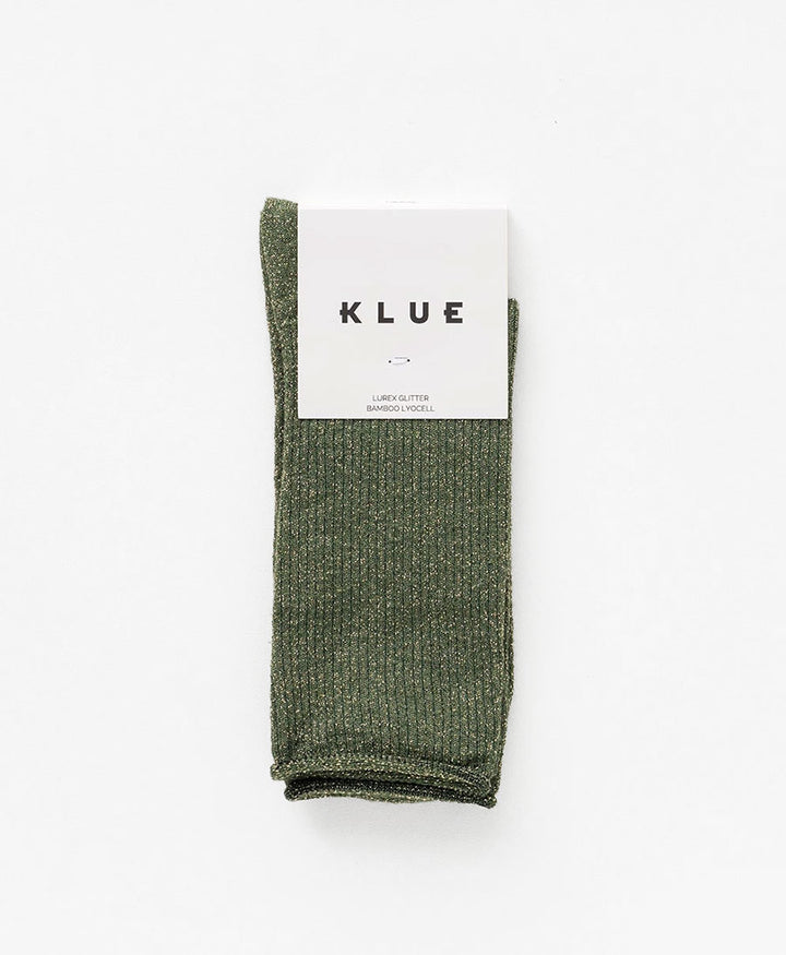 Glitzer Socken Lyocell - Khaki