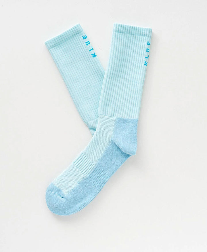 Technische Sportsocken Bio-Baumwolle - Hellblau