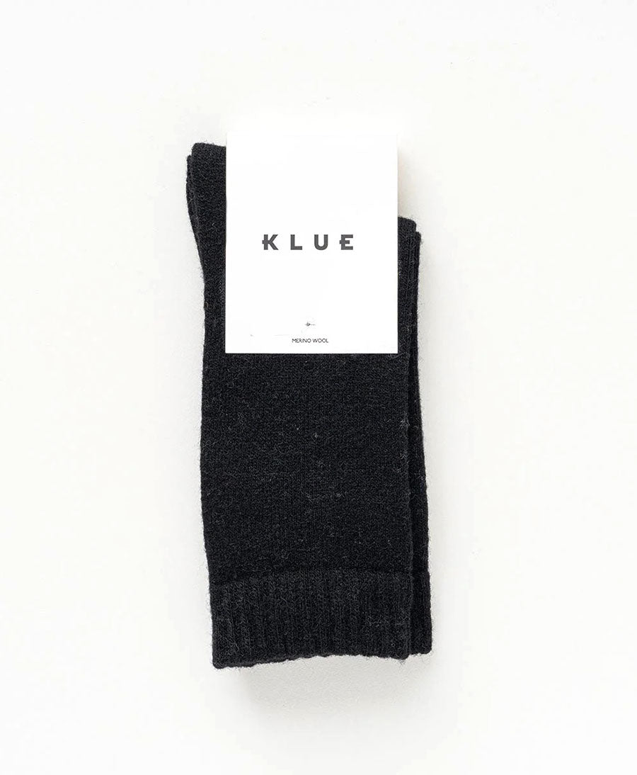 Socken Merinowolle - Schwarz