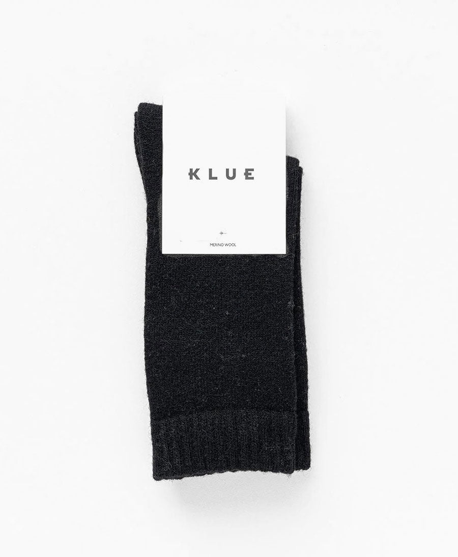 Socken Merinowolle - Schwarz