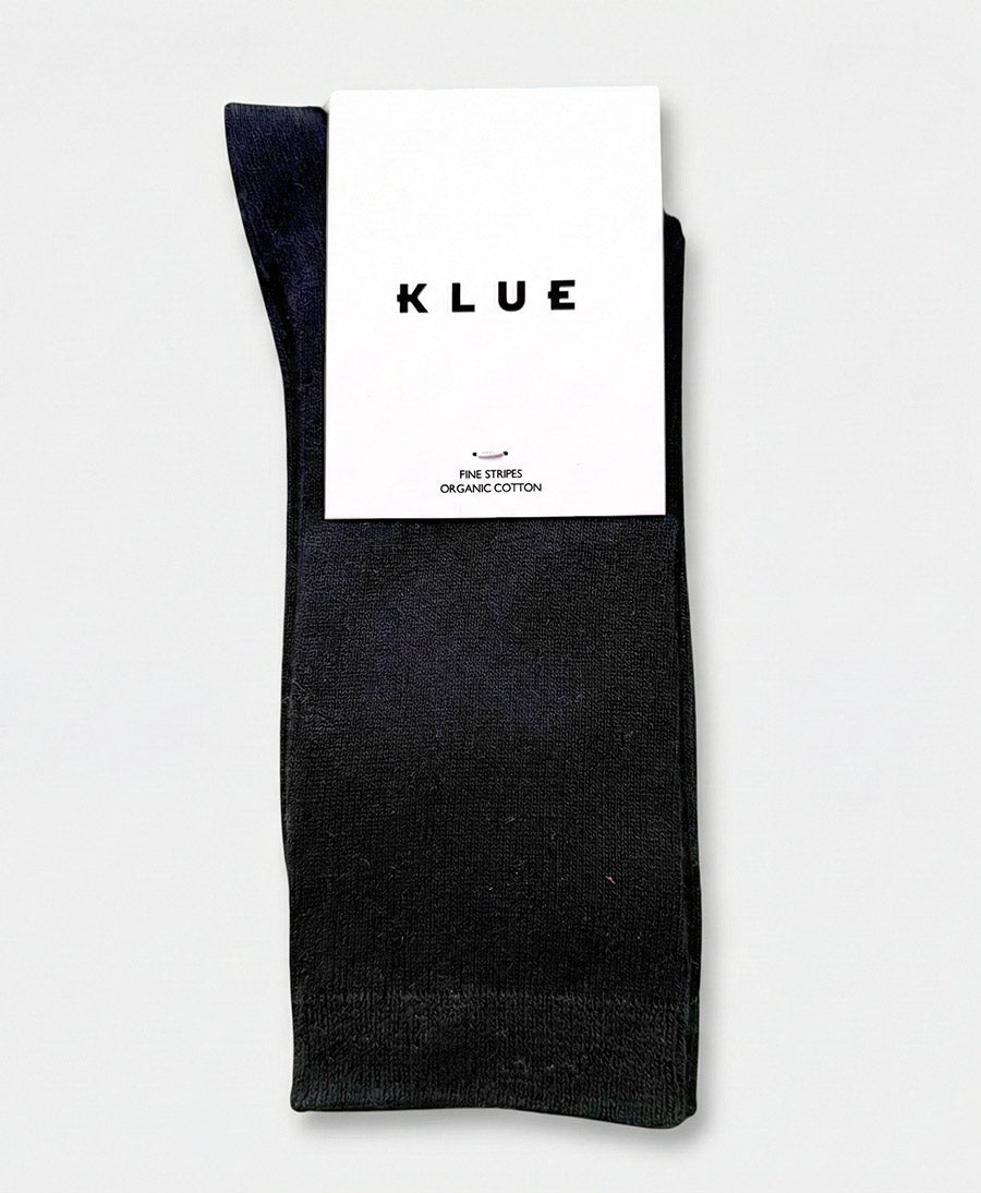 Socken Bio-Baumwolle - Feine Streifen - Schwarz