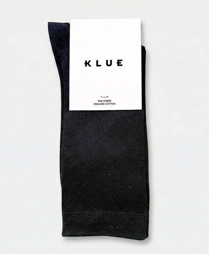 Socken Bio-Baumwolle - Feine Streifen - Schwarz