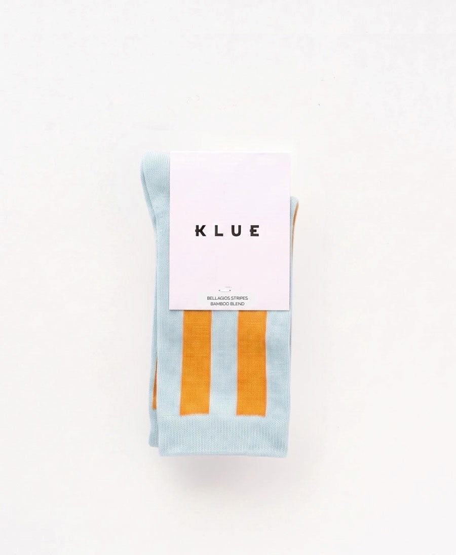 Bambus Socken - Bellagio - Hellblau / Orange