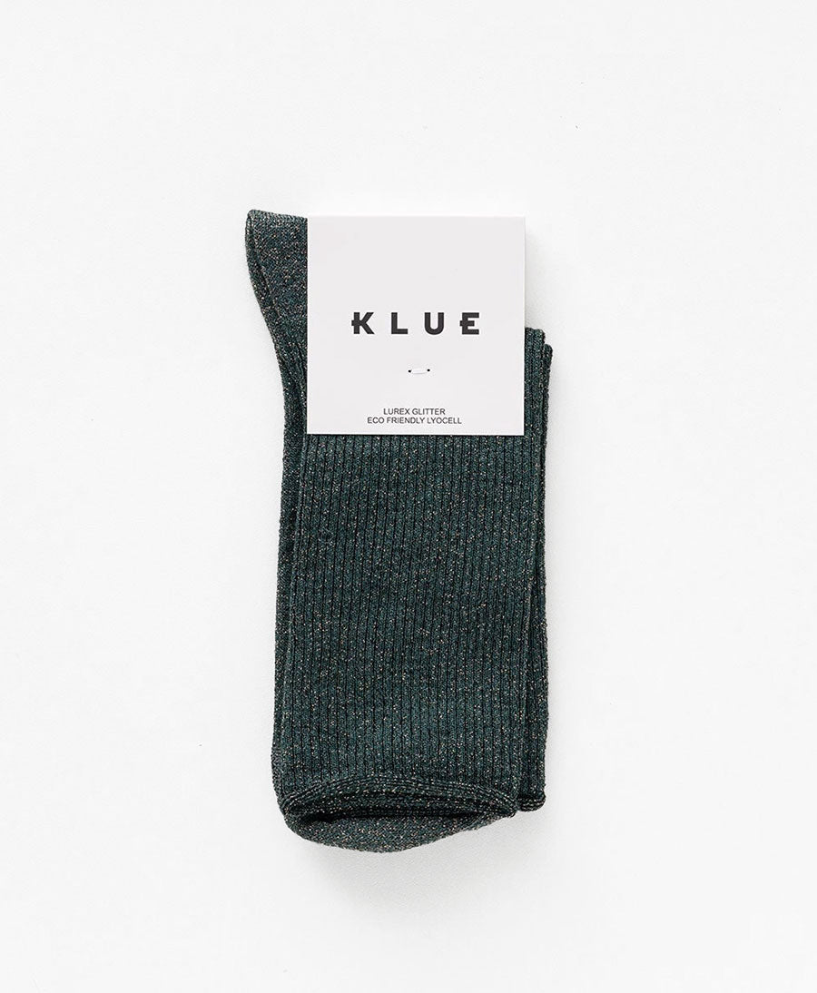 Glitzer Socken Lyocell - Dunkelgrün